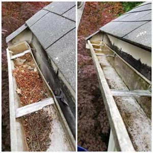 Gutter cleaning and repair
